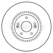 Borg & Beck Front & Rear Brake Discs & Pads fits Hyundai IX55 2008-2012 3.0 3.8