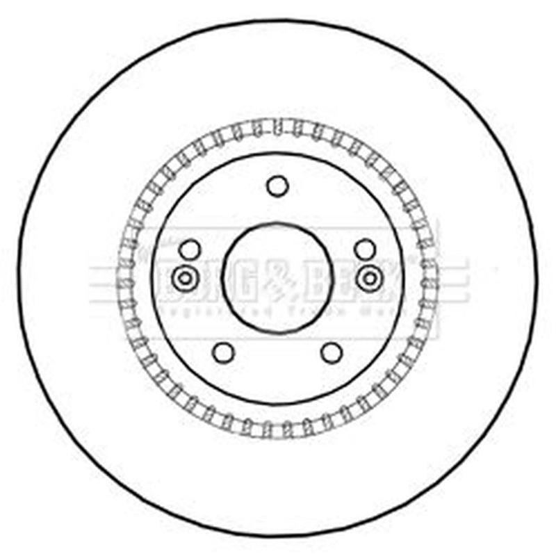 Borg & Beck Front & Rear Brake Discs & Pads fits Hyundai IX55 2008-2012 3.0 3.8
