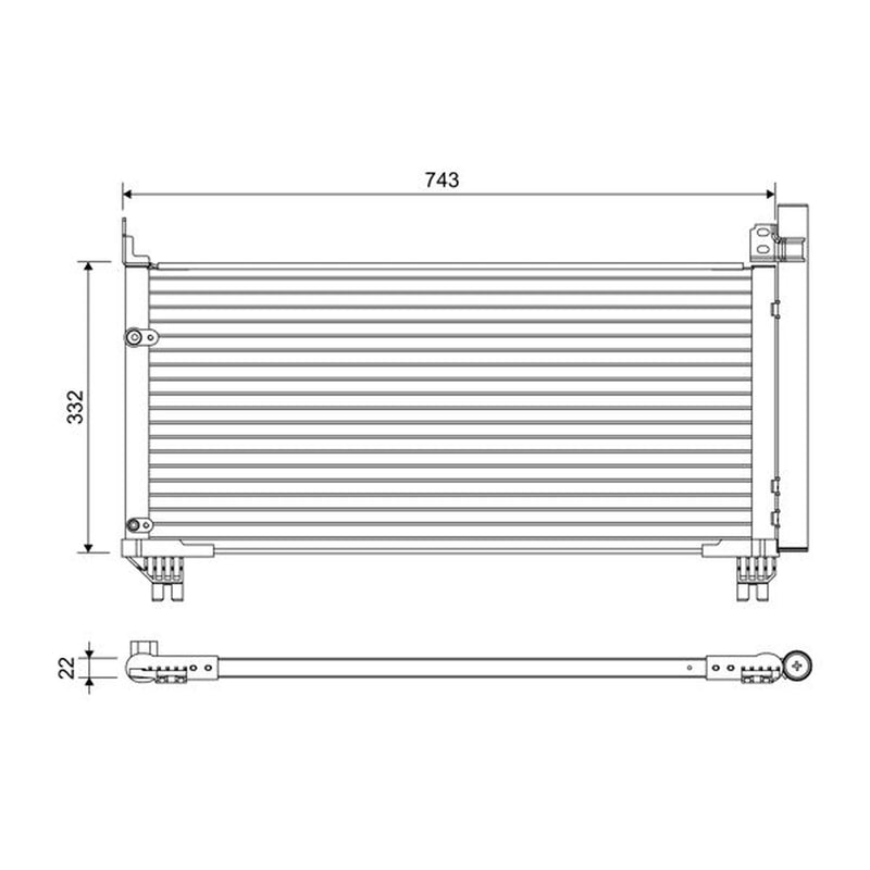 Valeo Air Conditioning Condenser 822661