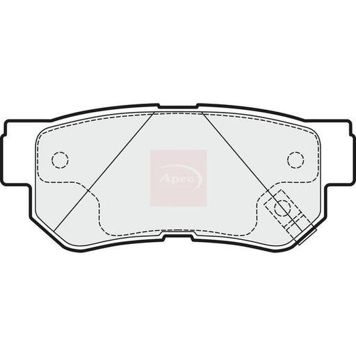 Apec Rear Brake Pad Set PAD1528