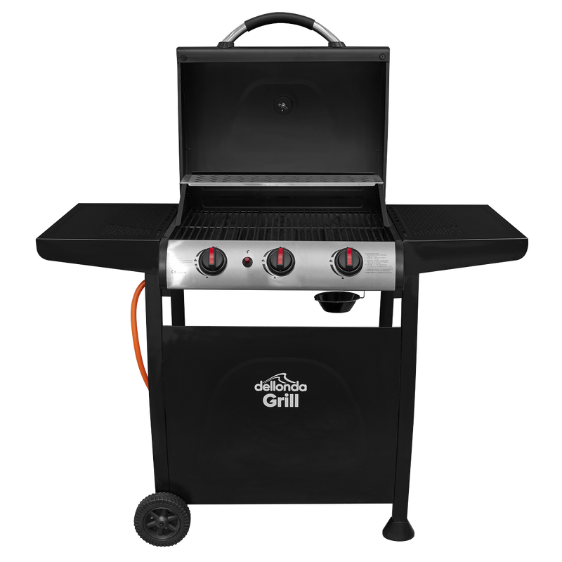 Dellonda 3 Burner Gas BBQ Dellonda  - Dynamic Drive