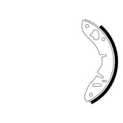 Mintex Brake Shoe Set Axle Kit fits Austin 1000-Series 1970-1974