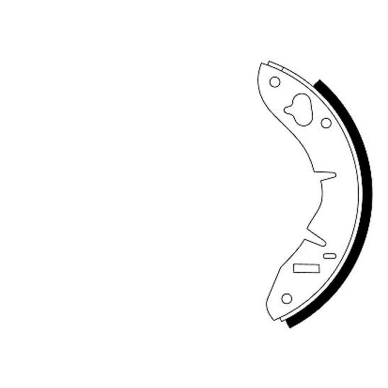 Mintex Brake Shoe Set Axle Kit fits Austin 1000-Series 1970-1974