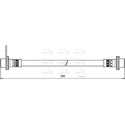 Apec Brake Hydraulic Hose Line inner HOS3910