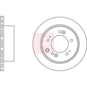 Apec 2 x Vented Brake Discs fits Kia Sorento I 2006-2011 2.5 3.3