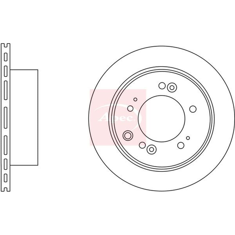 Apec 2 x Vented Brake Discs fits Kia Sorento I 2006-2011 2.5 3.3