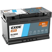Exide Battery 12V 80Ah 800A EL800
