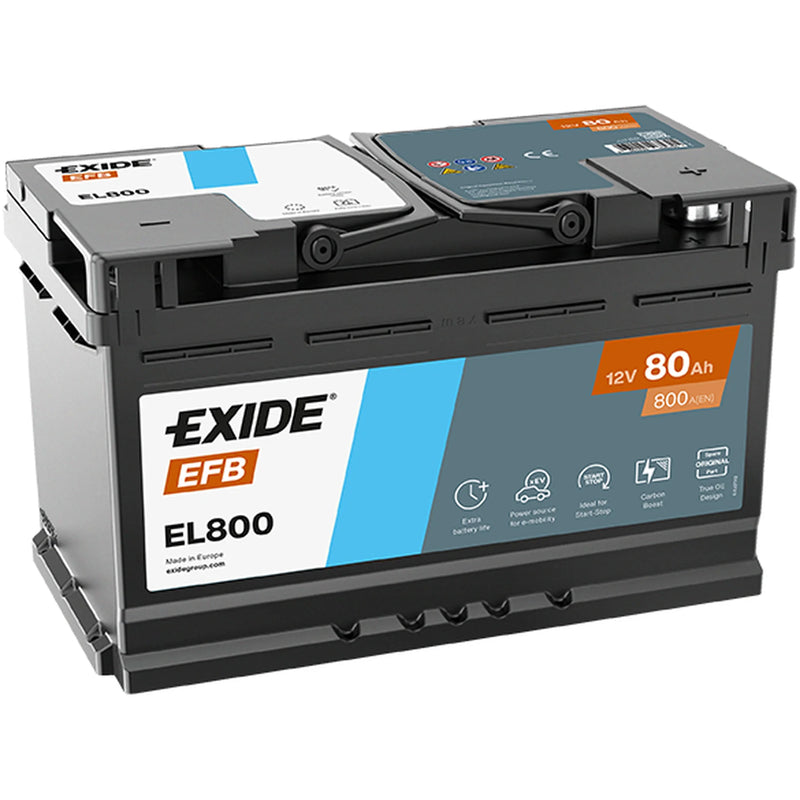 Exide Battery 12V 80Ah 800A EL800