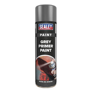 Sealey Grey Primer Paint 500ml Single SCS029S Sealey  - Dynamic Drive