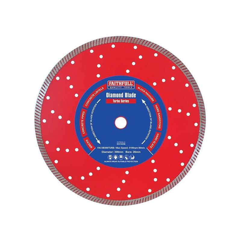 Faithfull Turbo Cut Diamond Blade 125 x 22mm Faithfull - Dynamic Drive