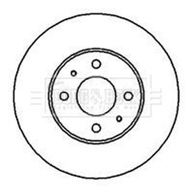Borg & Beck 2 x Vented Front Brake Discs BBD4097-x2