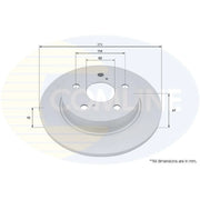 Comline Front & Rear Brake Discs & Pads fits Toyota Corolla 2019 on 2.0