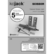 Purpleline Scissor Kojack Caravan Jack Lesiure 1500kg Limit 5 Year Warranty Purpleline  - Dynamic Drive