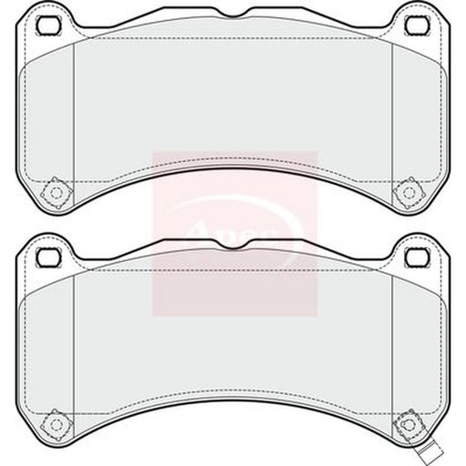 Apec Front Brake Pad Set PAD1666