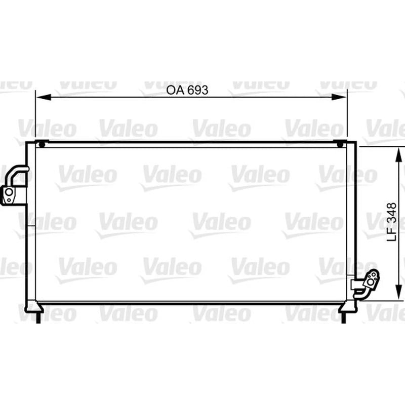 Valeo Air Conditioning Condenser 814268