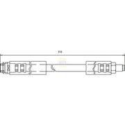 NAPA Brake Hydraulic Hose Line Front NBH1240