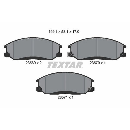 Textar Front Brake Pad Set 2356901