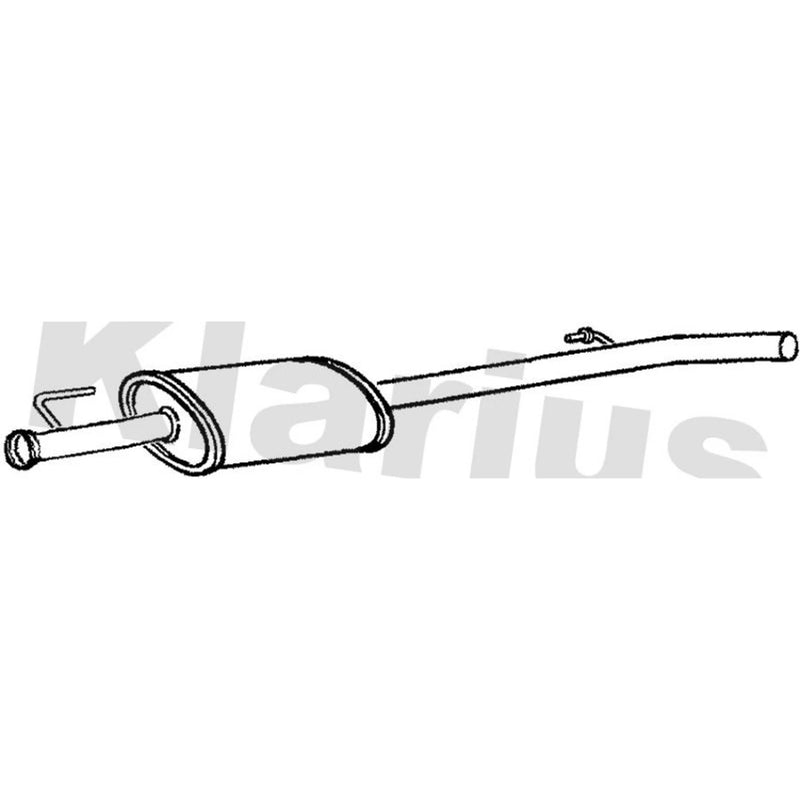 Klarius Box With Centre Pipe Centre fits Ford Focus II Station 2004-2012 1.4