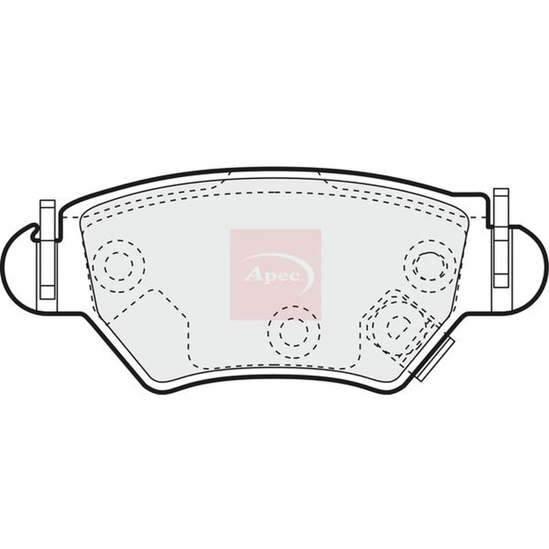 Apec Rear Brake Pad Set PAD1133