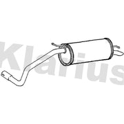 Klarius Box With Tail Pipe Rear fits Skoda Fabia I Combi 2001-2007 1.2
