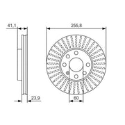 Bosch 2 x Vented Brake Discs