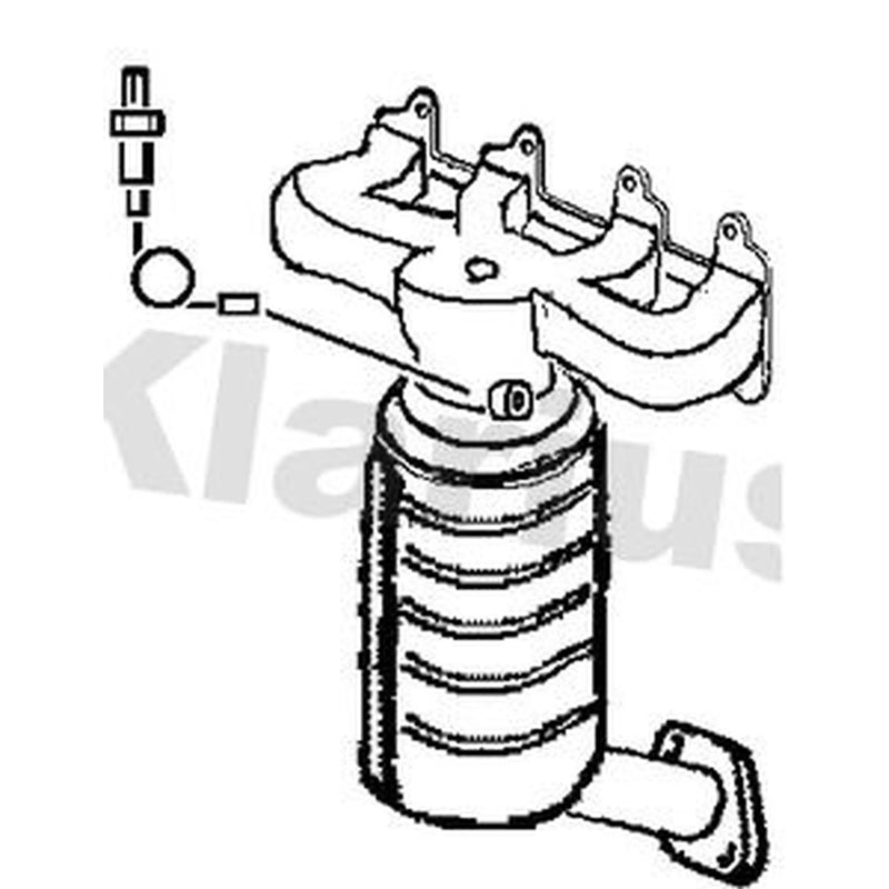 Klarius Catalyst Type Approved With Pipe Front 321971 2852002620 321971