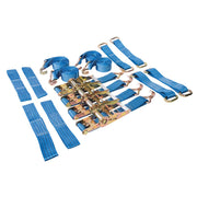 Silverline Car Transporter Alloy & Steel Wheels Tie-Down Set 16pce 911664 Silverline  - Dynamic Drive
