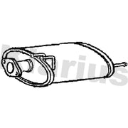 Klarius Box With Tail Pipe Left Rear fits Honda Accord VII 2003-2008 2.4