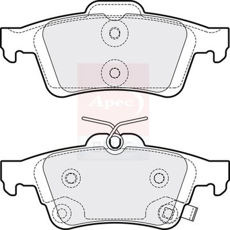 Apec Rear Brake Pad Set PD3886