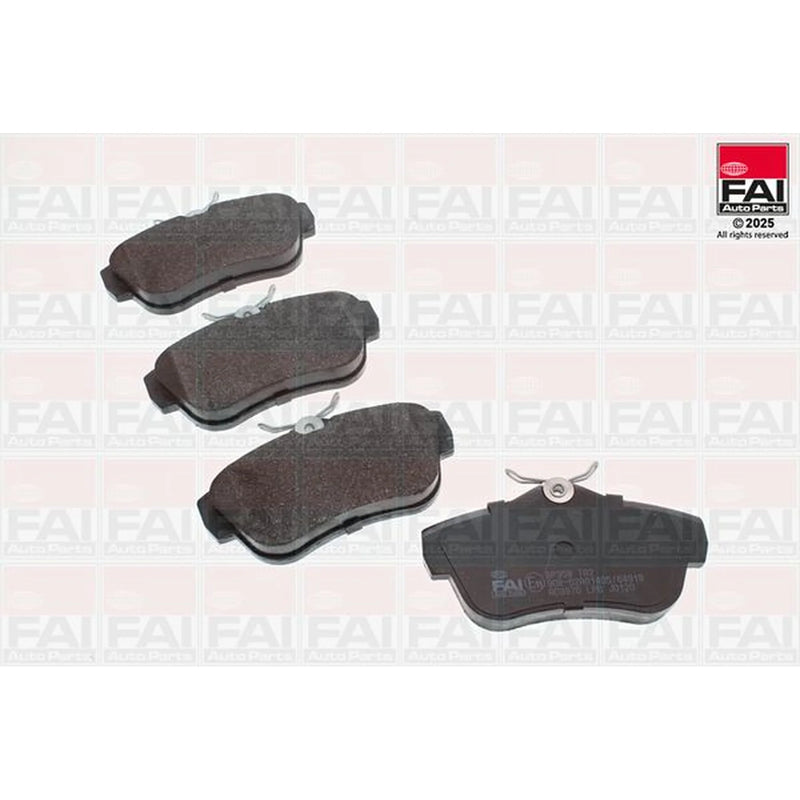 FAI Rear Brake Pad Set fits Citroën Dispatch II 2007-2016 1.6 2.0