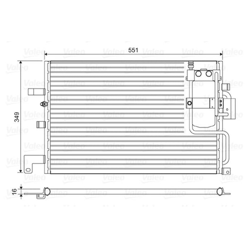 Valeo Air Conditioning Condenser 814036