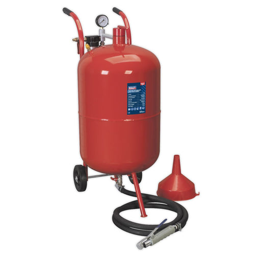 Sealey Shot Blaster with Water Trap & Wheels 75L SB998 Sealey - Dynamic Drive