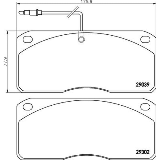DON Rear Brake Pad Set fits Nissan Eco-T 1997-2000