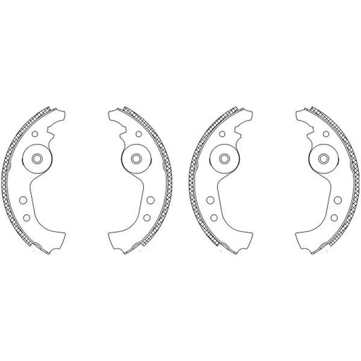 Mintex Brake Shoe Set Axle Kit fits Abarth Strada 1981-1987 2.0