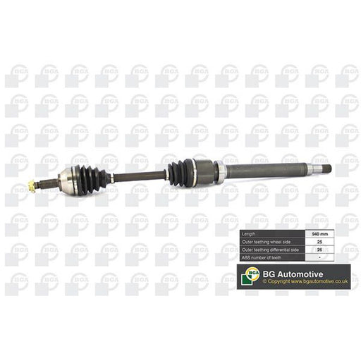 BGA CV Drive Shaft Driveshaft Front Right fits Ford Focus I 1998-2004