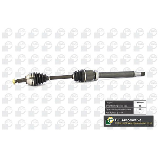 BGA CV Drive Shaft Driveshaft Front Right DS2302R
