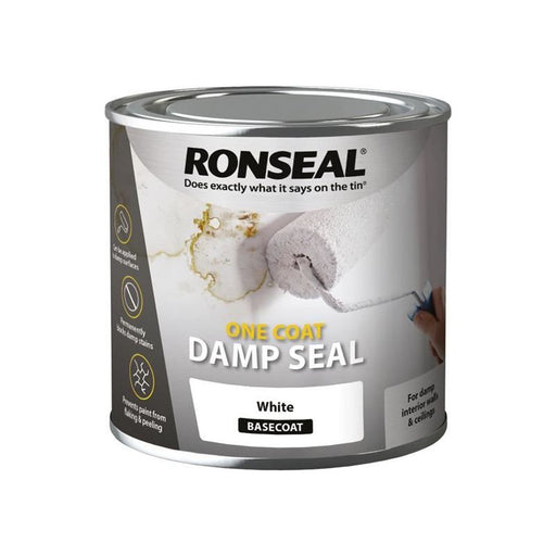 Ronseal One Coat Damp Seal White 250ml Ronseal - Dynamic Drive
