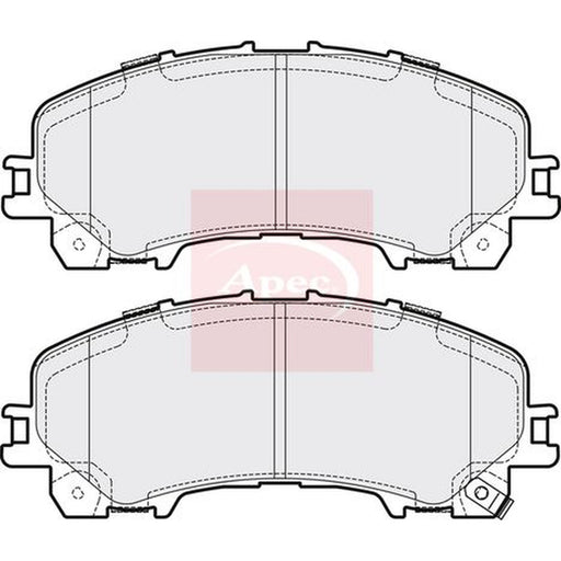 Apec Front Brake Pad Set fits Infiniti Q50 2013-2014 2.0