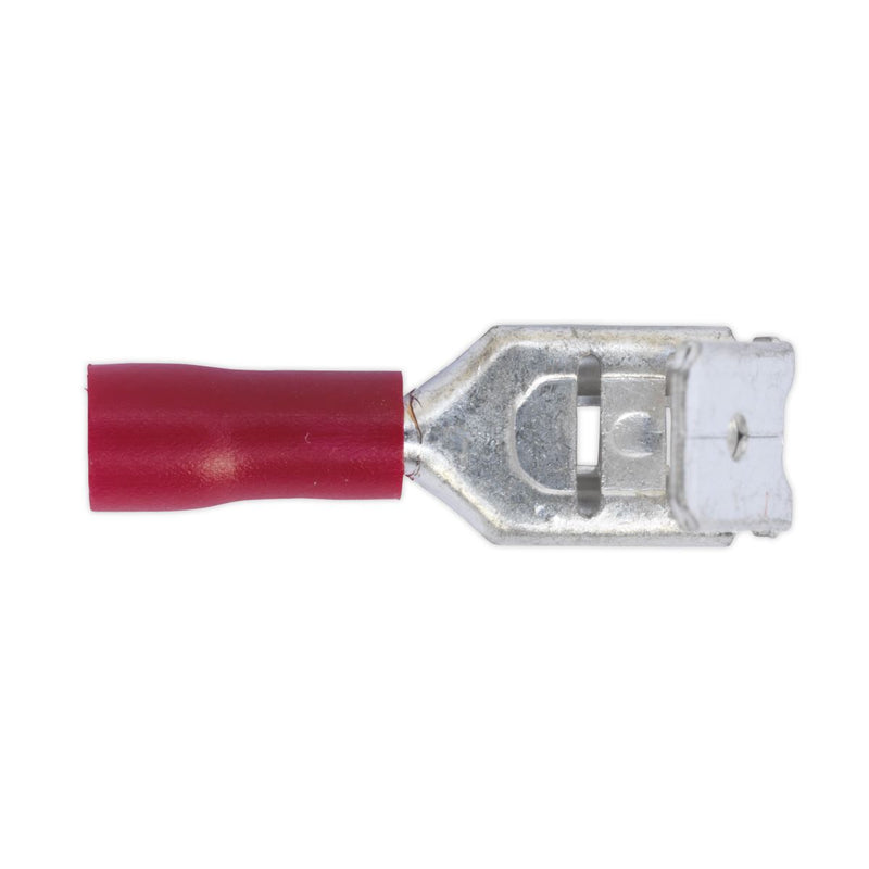 Sealey Piggy-Back Terminal 6.3mm Red Pack of 100 RT17 Sealey - Dynamic Drive