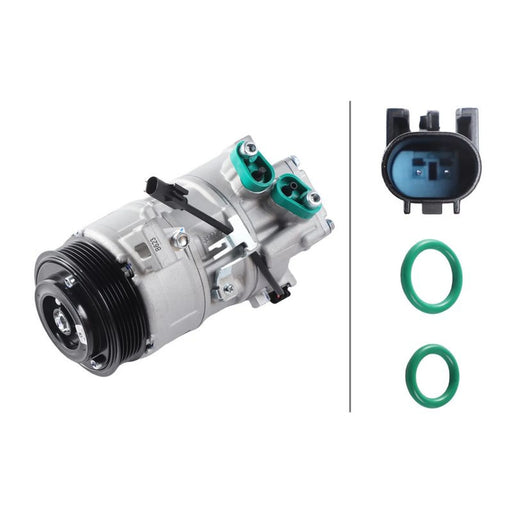 Hella Air Conditioning Compressor fits BMW 1 2004-2011