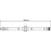 NAPA Brake Hydraulic Hose Line Front fits Nissan NV400 2011-2022