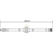 NAPA Brake Hydraulic Hose Line Front NBH1302