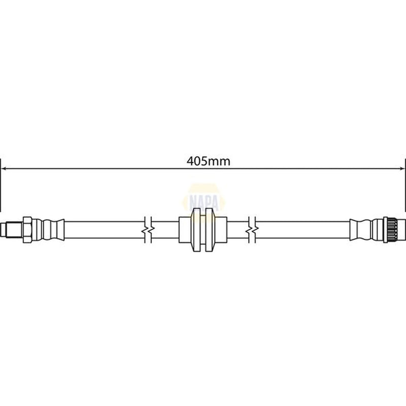 NAPA Brake Hydraulic Hose Line Front NBH1302