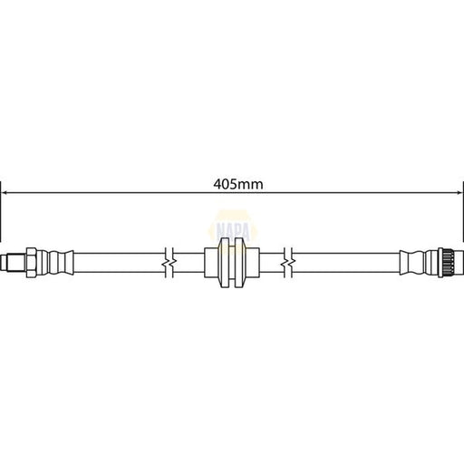 NAPA Brake Hydraulic Hose Line Front NBH1302