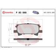 Brembo Front & Rear Pads fits Toyota Highlander / Kluger 2005-2010 3.3