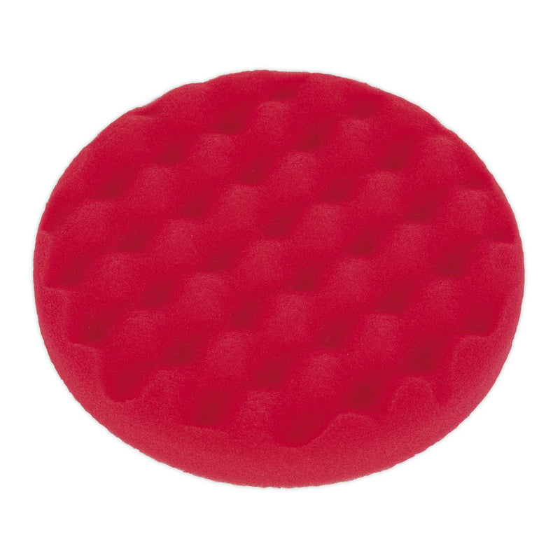 Sealey Buffing & Polishing Foam Head Hook/Loop 150x25mm Red/U-Soft PTCCHW150R Sealey  - Dynamic Drive