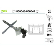 Valeo Electric Window Regulator Lifter Right Front 850049