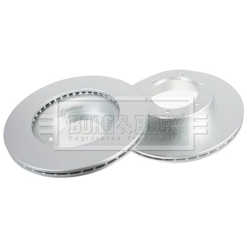 Borg & Beck Front Brake Vented Discs & Pads fits Toyota 4 Runner I 1984-1989 2.4