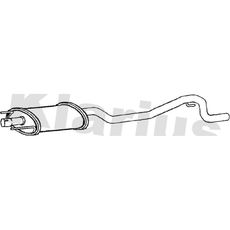 Klarius Box With Centre Pipe Centre fits Saab 9-3 2004-2015 1.9
