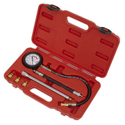 Sealey Petrol Engine Compression Tester Deluxe Kit 6pc VSE300D Sealey - Dynamic Drive